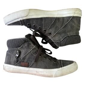 Blowfish Martini Camo High Top Sneaker Size 8 Laces Distressed Grunge Hip Hop